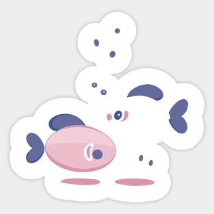 Swimming fish Sticker